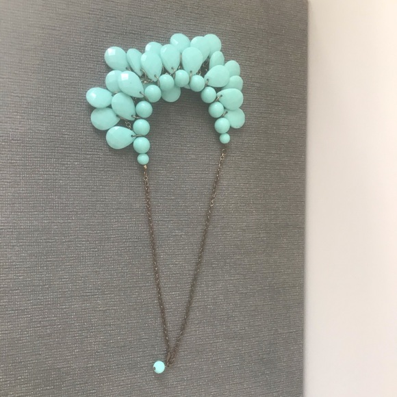 Turquoise Blue statement necklace - Picture 5 of 6